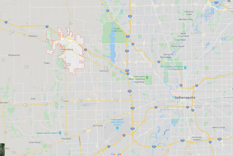 brownsburg map outline
