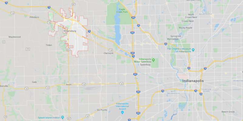brownsburg map outline